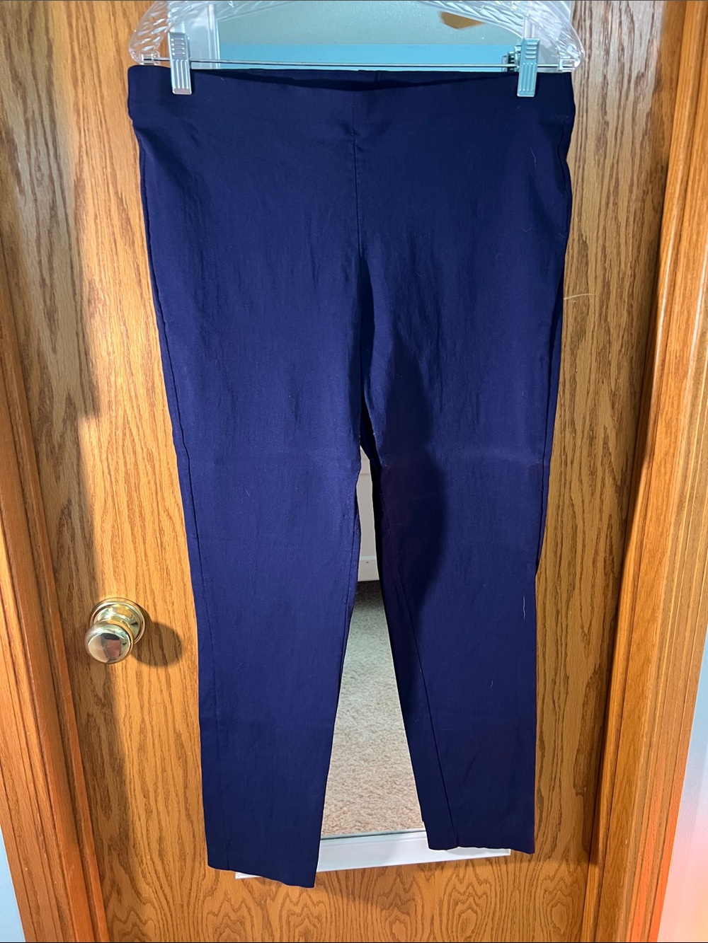 Michael Kors Dark Navy Straight-Leg Trousers